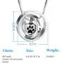 LYFML Heart Cremation Jewelry Urn Necklace for Ashes, Keepsake Pendant Made of Titanium Steel, Engraved''No Longer by My Side, Forever in My Heart'' Come with Filling Kit