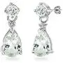 Sterling Silver Genuine, Created or Simulated Gemstone Teardrop Dangle Earrings Sterling Silver Genuine, Created or Simulated Gemstone Teardrop Dangle Earrings