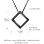 Beautlace Triangle Necklace Silver/18K Gold/Black Gun Plated Minimalist Geometric Triangle Pendant Multilayered Choker Sets for Couples and Lovers