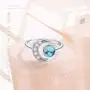 CUOKA MIRACLE Moon Ring, S925 Sterling Silver Crescent Moon Ring Open Ring Adjustable Ring Gift for Women