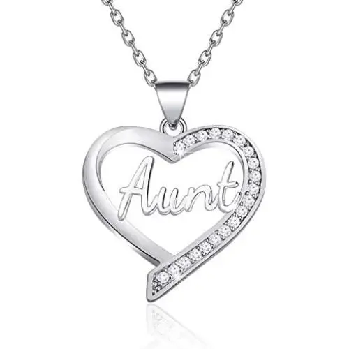 FUSTMW Aunt Necklace Aunt Gifts from Niece Nephew Aunt Aunt Pendant Jewelry Birthday Gifts for Auntie FUSTMW Aunt Necklace Aunt Gifts from Niece Nephew Aunt Aunt Pendant Jewelry Birthday Gifts for Auntie