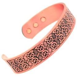 Accents Kingdom Magnetic Copper Therapy Bangle Cuff Golf Bracelet