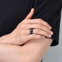 King Will Basic 6mm 7mm 8mm 9mm 10mm Men Wedding Black Tungsten Ring Matte Finish Beveled Polished Edge Comfort Fit