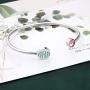 FAADBUK AKA Sorority Gift Alpha Alpha Kappa Paraphernalia Pink Zircon and Green AKA Bracelet Sorority Graduation Jewelry for Women Girls