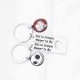 FUSTMW Jack and Sally Inspired Gifts We’re Simply Meant to be Keychian Nightmare Before Christmas Jewelry Movie Fan Gift Couples Gifts