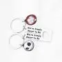 FUSTMW Jack and Sally Inspired Gifts We’re Simply Meant to be Keychian Nightmare Before Christmas Jewelry Movie Fan Gift Couples Gifts