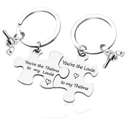HN HNHB My Thelma Louise Best Friend Keychain Friendship Gift Birthday Jewelry Gifts