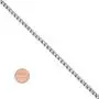The Bling Factory 4mm High-Polished Stainless Steel Square Box Chain Necklace The Bling Factory 4mm High-Polished Stainless Steel Square Box Chain Necklace