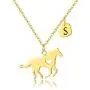 SHIWE Stainless Steel Gold Horse Necklace for Women 26 Initial Heart Letter Necklace Horse Pendant Necklace Horse Jewelry Gifts for Valentines’ Day SHIWE Stainless Steel Gold Horse Necklace for Women 26 Initial Heart Letter Necklace Horse Pendant Necklace Horse Jewelry Gifts for Valentines’ Day