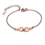 VNOX IP Rose Gold Plated Stainless Steel Female Symbol Gay and Lesbian Pride Bracelet