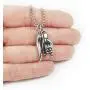 Mano Cornuto and Cornicello combo Necklace, on 24'' Box Chain, Italian Lucky Hand Horn Anti Evil Eye Good Luck Amulet Protection Charms All Stainless