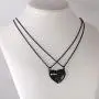 Ralukiia Mother and Son Heart Matching Necklace Set for 2 - Son to Mom Mother to Boys Graduation Back to School Birthday Jewelry