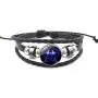 NC 1 Set Necklaces for Women Men, Long Best Friend Necklace Teen Girls Alloy Glass Pendant Leather Braided Rope Constellation Bracelets for Women Mens Jewelry