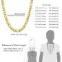 PROSTEEL 316L Stainless Steel Figaro Chain Necklace for Men/Women, Black/18K Real Gold Plated, 4mm to 13mm, 14inch to 30inch, Come Gift Box