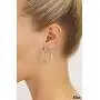 14k White Gold Classic Round Hoop Earrings 14k White Gold Classic Round Hoop Earrings