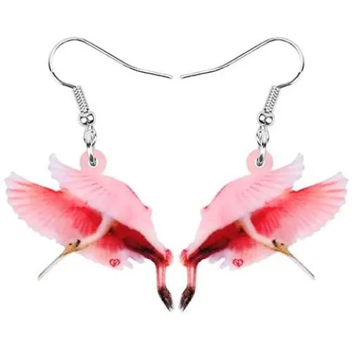NEWEI Acrylic Flying Parrt Bird Dangle Earrings Big Long Drop For Women Sweet Animal Ornaments Jewelry Charm Gifts NEWEI Acrylic Flying Parrt Bird Dangle Earrings Big Long Drop For Women Sweet Animal Ornaments Jewelry Charm Gifts