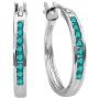 Dazzlingrock Collection 0.20 Carat (ctw) 10K Ladies Fine Hoop Earrings 1/5 CT, White Gold Dazzlingrock Collection 0.20 Carat (ctw) 10K Ladies Fine Hoop Earrings 1/5 CT, White Gold