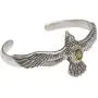 NOVICA Peridot .925 Sterling Silver Eagle Cuff Bracelet Spirit Hawk NOVICA Peridot .925 Sterling Silver Eagle Cuff Bracelet Spirit Hawk