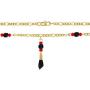 In Season Jewelry 18k Gold Plated Simulated Azabache Evil Eye Protection Necklace Figa Hand 21''