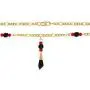 In Season Jewelry 18k Gold Plated Simulated Azabache Evil Eye Protection Necklace Figa Hand 21''