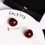 KaFu 3D Red Cherry Dangle Earrings Cherry Earring Fruit Drop Dangle Earrings Charm Sweet Cute Jewelry Gift Earrings for Women Girls