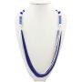 Firstmeet Multi-Layer Two-Color Chain Statement Necklace