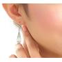 Elegant Teardrop 925 Sterling Silver Platinum Plated Cat Eye Opal Stone Dangle Drop Earrings For Women Fashion Jewelry