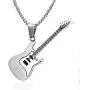 Reizteko Men Women Music Jewelry R&B Rock Electric Guitar Bass Pendant Necklace (stainless-steel) Reizteko Men Women Music Jewelry R&B Rock Electric Guitar Bass Pendant Necklace (stainless-steel)