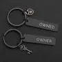 MAOFAED Couple Keychain Set Owner and Owned Keychain BDSM Gifts Daddydom Gift DDLG Gifts Babygirl Gift Couple Gift