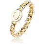 YeGieonr Gold Smiley Face Ring Happy Face Ring with Cute Chain Link Good Luck Stackable Rings for Women