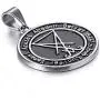 Elfasio Inverted Pentagram Baphomet Goat Necklace for Men Sigil of Lucifer Satan Satanic Samael Lilith Symbol Both Sided Stainless Steel Pendant Chain, Black Red Elfasio Inverted Pentagram Baphomet Goat Necklace for Men Sigil of Lucifer Satan Satanic Samael Lilith Symbol Both Sided Stainless Steel Pendant Chain, Black Red