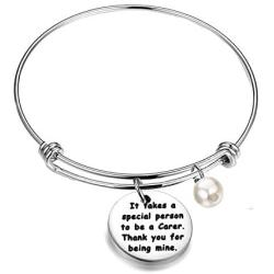 AKTAP Caregiver Gifts It Takes a Special Person to Be a Carer Babysitter Bracelet Nanny Gifts Thank You Jewelry Gift