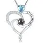 Sterling Silver I Love You Necklace 100 Languages Mom Necklace for Mom Birthday Gifts March April Birthstone Aquamarine Simulated Diamond Blue Sapphire Amethyst Jewelry Sterling Silver I Love You Necklace 100 Languages Mom Necklace for Mom Birthday Gifts March April Birthstone Aquamarine Simulated Diamond Blue Sapphire Amethyst Jewelry
