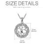 PYTALI 925 Stealing Sliver Celtic Knot Necklace Good Luck Oxidized Pendant Necklace,Gift for Women Girl 18''+2 Chain PYTALI 925 Stealing Sliver Celtic Knot Necklace Good Luck Oxidized Pendant Necklace,Gift for Women Girl 18''+2 Chain