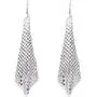 GIMEFIVE Gold Sequin Earrings Lightweight Metal Mesh Grid Tassel Drop Dangle Earrings Long Hook Earrings Women Girls GIMEFIVE Gold Sequin Earrings Lightweight Metal Mesh Grid Tassel Drop Dangle Earrings Long Hook Earrings Women Girls