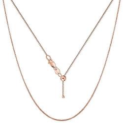 Verona Jewelers Sterling Silver Adjustable Box Chain Bolo Necklace| Sterling Silver Box Chain| 925 Sterling Silver Pendant Necklace | Adjust UP to 24 INCHES
