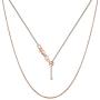 Verona Jewelers Sterling Silver Adjustable Box Chain Bolo Necklace| Sterling Silver Box Chain| 925 Sterling Silver Pendant Necklace | Adjust UP to 24 INCHES