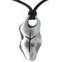 Nordic Norse Viking Jewelry Algiz Z-X Protection Amulet Health Happiness Element Air Elder Futhark Rune Symbol Runic Silver Pewter Mens Boys Pendant Necklace for men W adjustable Cord