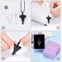 Cremation Urn Jewelry Angel Wings Cross Urn Pendant Memorial Remains Ashes Keepsake Necklace