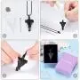 Cremation Urn Jewelry Angel Wings Cross Urn Pendant Memorial Remains Ashes Keepsake Necklace