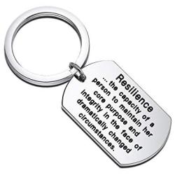 CYTING Inspirational Keychain Resilience Quote Keychain Motivation Jewelry Graduation Gift Encouragement Gift