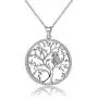 925 Sterling Silver Owl Tree of Life Pendant Necklace with 18 Inch Chain