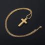 REVEMCN Cross Urn Necklace for Ashes Stainless Steel Cross Pendant Necklace for Men Women 20-24 Inches Chain