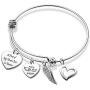 Memorial Bracelet in Memory of Dad Mom Sympathy Gift A Piece of My Heart Lives in Heaven Loss Jewelry for Her