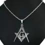 Ahappy-Gold Filled Sculpture Freemasonry Masonic Mason Pendant Necklace 19.68'' 23.6'' 27.55'' 31.5'' N282