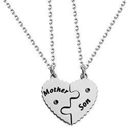 Mother Son Gifts Mother and Son Necklace Set for 2 Mother and Son Matching Jewelry