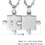 Godyce Puzzle Necklace 289 Piece Best Friends BFF - Stainless Steel Jewelry with Gift Box