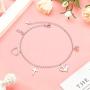 S925 Sterling Silver Jewelry Cross Adjustable Bracelet Link 7 to 9 inches