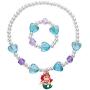 Girls Kids Mermaid Pendant Necklaces-Toddler Girls Heart Necklace Bracelet Sets-Little Girls Mermaid Necklace Jewelry Set