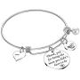Nimteve Mother in Law Gifts Bracelet Bangle Jewelry for Step Daughter for Women Girls